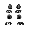 Herdplatten-Einstellkn&ouml;pfe, 16 St&uuml;ck (42 mm + 6S + 8S + 6/8H), schwarz