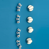 EINSTELLKNOPF F&Uuml;R HERDTOPF 16 ST&Uuml;CK 10029978 (42 MM+6S+8S+6/8H) SILBER