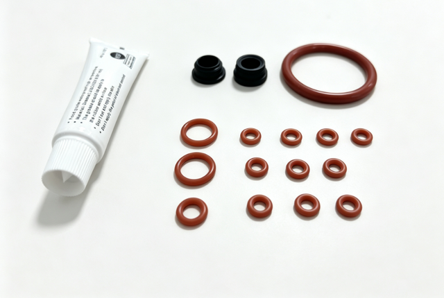 DICHTUNGSSATZ F&Uuml;R KAFFEEMASCHINE MIT SILIKONFETT, 17-TEILIGES KIT 